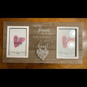 Handmade string art picture frame